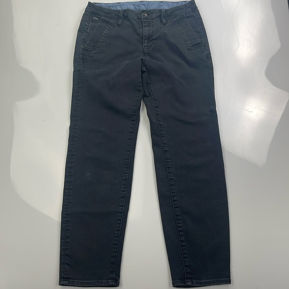 Women Mid Skinny Black Pants Y17-9